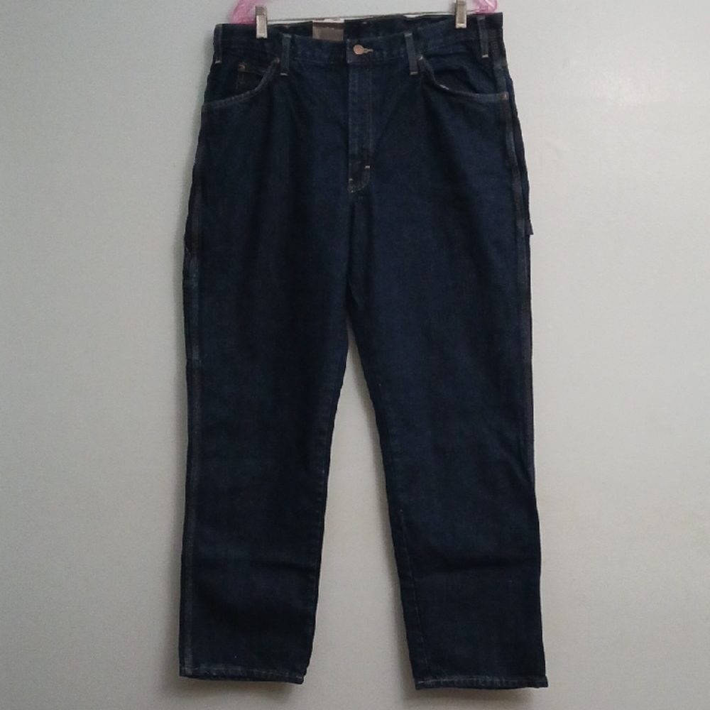 Dickies size 36×32 men's denim  blue cargo straight leg jeans.